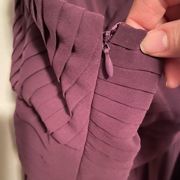 ModCloth plum party dress knee length - Picture 2 of 8